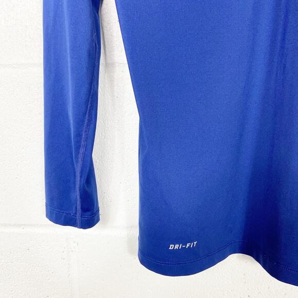 Nike Pro Softball Long Sleeve‎ Shirt Blue Womens Size Large - Picture 6 of 7